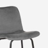 Hoge modern design barkruk in fluweel Dett Kosten