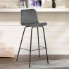 Hoge modern design barkruk in fluweel Dett Korting