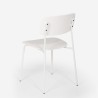 Eetkamerstoel van polypropyleen en metaal in modern design Josy 