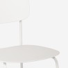 Eetkamerstoel van polypropyleen en metaal in modern design Josy 