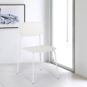 Eetkamerstoel van polypropyleen en metaal in modern design Josy Karakteristieken
