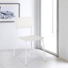 Eetkamerstoel van polypropyleen en metaal in modern design Josy Karakteristieken