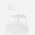 Eetkamerstoel van polypropyleen en metaal in modern design Josy 