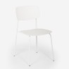 Eetkamerstoel van polypropyleen en metaal in modern design Josy 