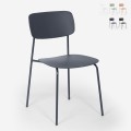 Eetkamerstoel van polypropyleen en metaal in modern design Josy Aanbieding