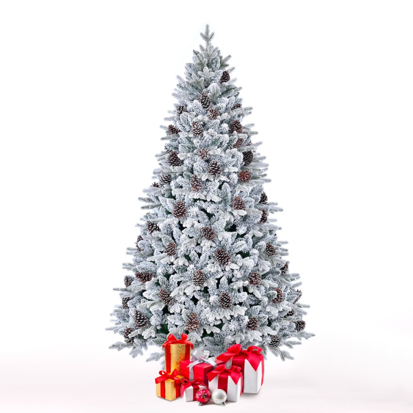 Kunstmatige kerstboom met besneeuwde takken en dennenappels 210 cm Bildsberg Aanbieding Kunstmatige kerstboom met besneeuwde takken en dennenappels 210 cm Bildsberg Aanbieding