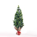 Kleine kunstmatige kerstboom met dennenappels en kunstsneeuw 50 cm Stoeren Aanbieding