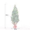 Kleine kunstmatige kerstboom met dennenappels en kunstsneeuw 50 cm Stoeren Voorraad