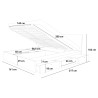 Modern design tweepersoonsbed met opbergruimte 160x200 cm Steyr King 