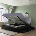 Modern design tweepersoonsbed met opbergruimte 160x200 cm Steyr King Aanbod