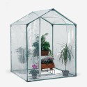 Balkonkas voor planten en bloemen uit PVC en staal 153x153xh210 cm Mimosa M Aanbieding