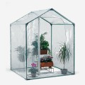Balkonkas voor planten en bloemen uit PVC en staal 153x153xh210 cm Mimosa M Aanbieding