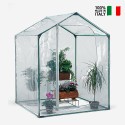Balkonkas voor planten en bloemen uit PVC en staal 153x153xh210 cm Mimosa M Verkoop
