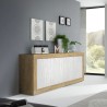 Buffetkast Alte met 4 deuren 207cm in houtkleur met wit Aanbod