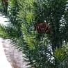 Kleine kunstmatige kerstboom met dennenappels en kunstsneeuw 50 cm Stoeren Kortingen