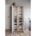 Witte hoogglans schoenenkast met spiegeldeuren voor de hal, model Alba Catalogus