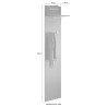 Moderne wandkapstok met 2 haken glanzend wit Leslie Voorraad