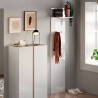 Moderne wandkapstok met 2 haken glanzend wit Leslie Catalogus