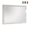 Moderne spiegel 110x60cm in glanzend witte lijst, Nadine Verkoop
