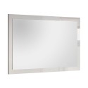 Moderne spiegel 110x60cm in glanzend witte lijst, Nadine Aanbod