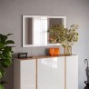 Modern spiegel 110x60cm voor de hal met glanzend witte lijst Nadine Aanbieding