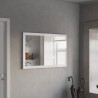 Moderne spiegel 110x60cm in glanzend witte lijst, Nadine Korting