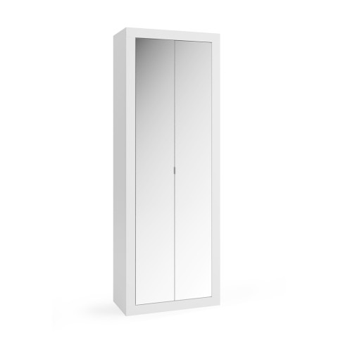 Multifunctionele kast met 2 spiegeldeuren voor badkamer, slaapkamer, hal Tender Aanbieding