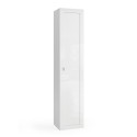 Mobiele kolom-kast badkamer 1 deur glanzend wit Telma Aanbieding