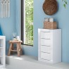 Ladekast Cherie 4 lades 42x35x78cm voor slaapkamer badkamermeubel Aanbieding