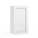 Sammy badkast ruimtebesparend 1 deur 42x35x78cm hoogglans wit Aanbod
