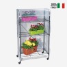 Balkonkas op wielen met 3 planken 57x28xh105 cm Mini Spring Verkoop