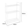 Balkonkas met 3 planken voor planten, bloemen en groenten 84x43xh160 cm Spring 160 Aanbod