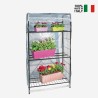 Balkonkas met 3 planken voor planten, bloemen en groenten 84x43xh160 cm Spring 160 Verkoop