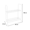Kas met 2 planken op wielen voor balkon of terras 84x43xh100 cm Spring 100 Aanbod