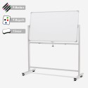 Verrijdbaar dubbelzijdig magnetisch whiteboard 180x90 cm  Albert XL Kortingen