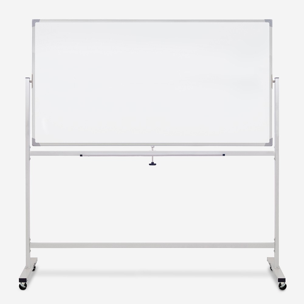 Verrijdbaar dubbelzijdig magnetisch whiteboard 180x90 cm  Albert XL