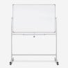 Tweezijdig magnetisch whiteboard 120x90 cm op wielen Albert L Aanbieding