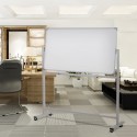 Verrijdbaar dubbelzijdig magnetisch whiteboard 180x90 cm  Albert XL Verkoop