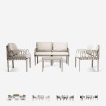 Loungeset met bank bijzettafel en 2 fauteuils Portofino Grand Soleil Aanbieding