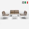 Loungeset met bank bijzettafel en 2 fauteuils Portofino Grand Soleil Model