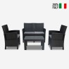 Loungeset met bank 2 fauteuils en bijzettafel Taormina Grand Soleil Aanbod