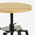 Set hoge tafel 120x60cm en 4 draaibare verstelbare krukken Redmond 