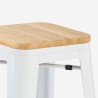 set hoge industriële tafel en 2 barstoelen trenton Kortingen