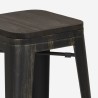 set van hoge industriële tafel 140x40 cm met 2 barkrukken oakwood Prijs