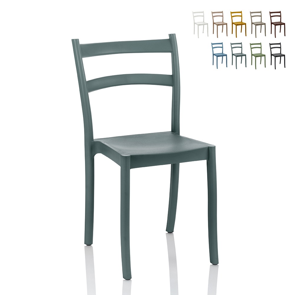Cleo polypropylene stoel voor keuken, bar, restaurant, en tuin