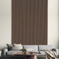 5 x decoratieve geluidsabsorberende panelen 120x57 cm wandmontage, walnotenhout K-N Aanbieding
