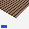 5 x decoratieve geluidsabsorberende panelen 120x57 cm wandmontage, walnotenhout K-N Aanbod