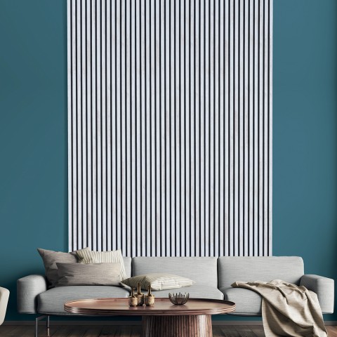 5 x geluidsabsorberend decoratief paneel 120x57cm witte eikenhout K-RB Aanbieding