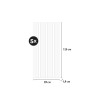 5 x geluidsabsorberend decoratief paneel 120x57cm witte eikenhout K-RB Kortingen