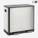Prullenbak 60 liter met 2 bakken voor scheiden van afval Lindo XL Aanbieding